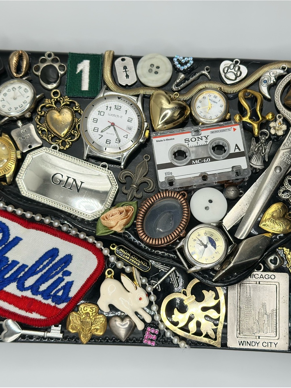 vintage handmade clutch